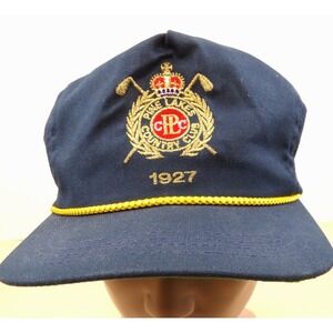 Duckster Golf‎ Cap Hat Navy Blue Pine Lakes Country Club 1927 Made in USA